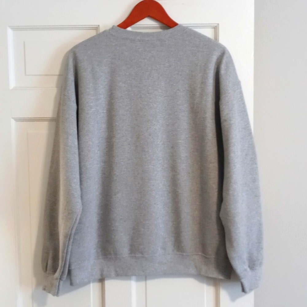 ❤️Junk Food❤️ - Unisex Heather Gray Mickey Mouse Oversized Fleece Sweatshirt - Picture 2 of 10
